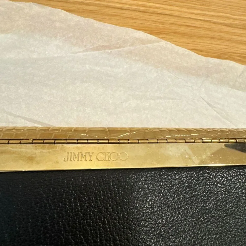 Jimmy Choo Leather Clutch Black